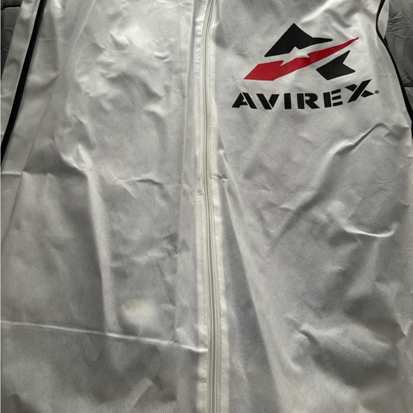 Baby blue leather avirex